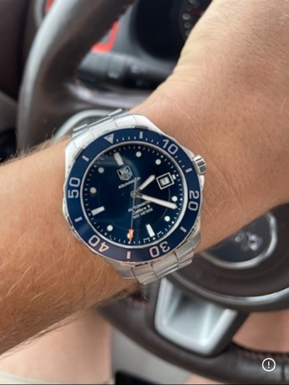 Tag Heuer Blue Dial Stainless Steel Dive Watch